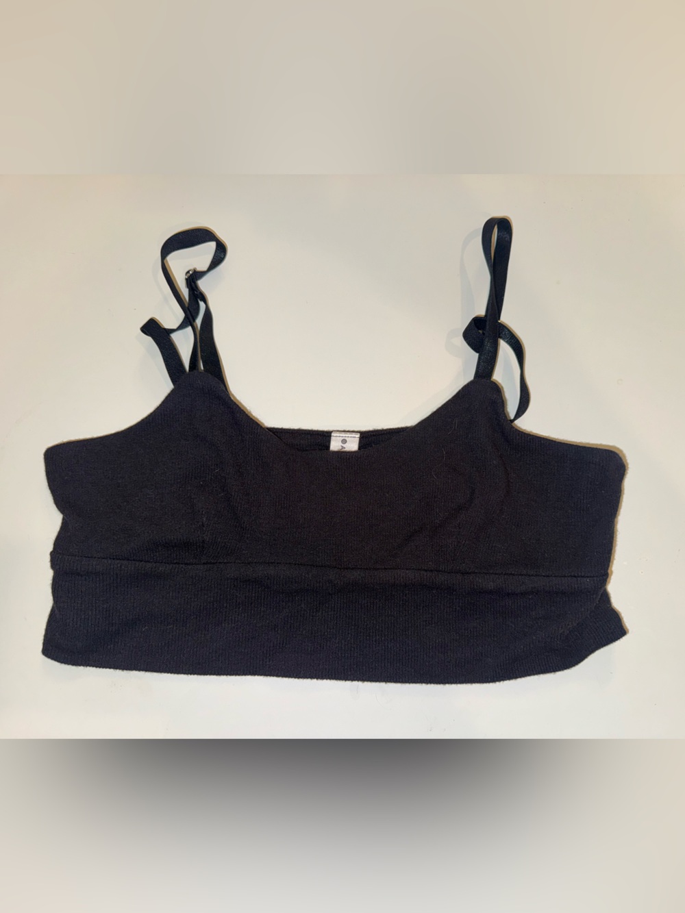 Athleta Black Knit bralette size small